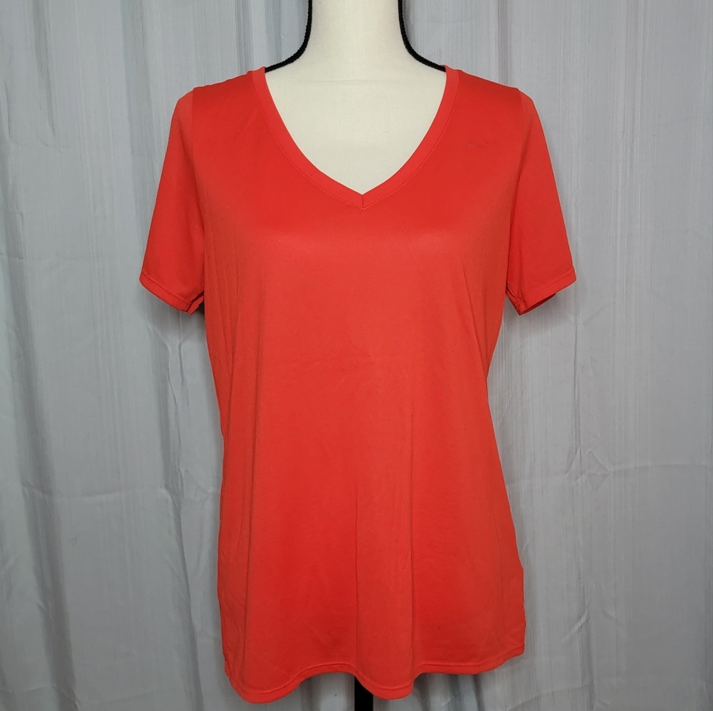 Nike The Nike Tee dri-fit red v-neck athletic shirt size xl